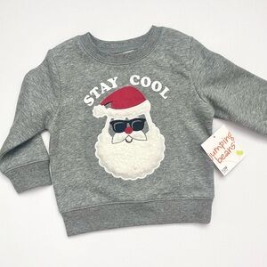 NWT Jumping Beans Santa Clause 12 Month Sweatshirt